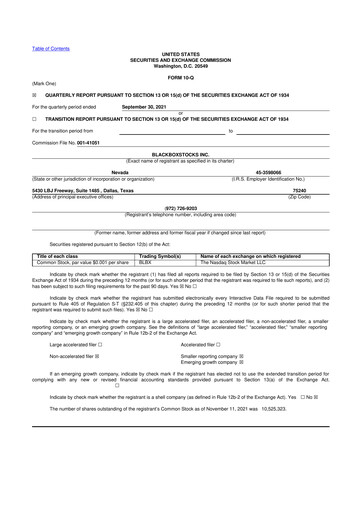 Thumbnail Blackboxstocks 10-Q Quarterly Report FY2021 