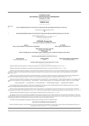 Thumbnail Core Natural Resources 10-K Annual Report 2021