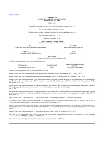 Vorschaubild Ames National Corp. 10-K Jahresbericht 2021