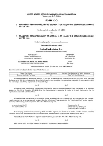 Vorschaubild Insteel Industries 10-Q Quartalsbericht  