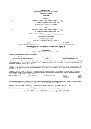 Thumbnail RCM Technologies 10-Q Quarterly Report FY2022 