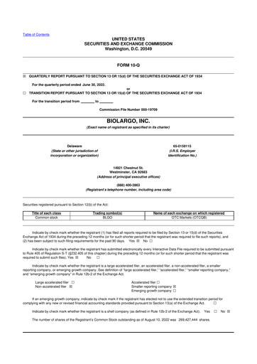 Thumbnail BioLargo 10-Q Quarterly Report FY 