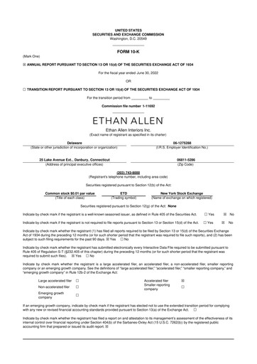 Vorschaubild Ethan Allen
 10-K Jahresbericht 2022