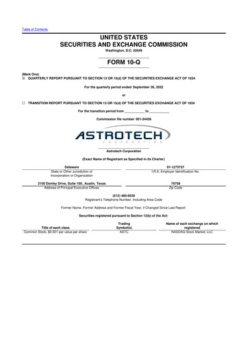 Thumbnail Astrotech 10-Q Quarterly Report FY2023 
