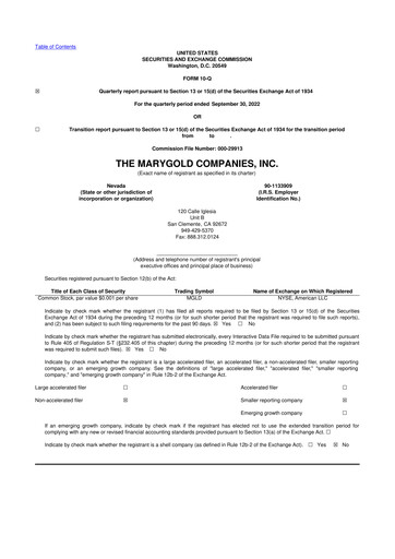 Vorschaubild the Marygold Companies 10-Q Quartalsbericht 2023 