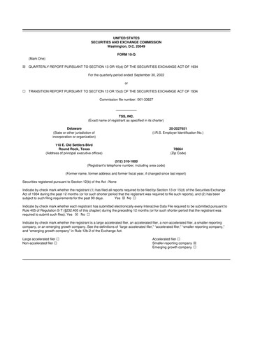 Thumbnail TSS, Inc. 10-Q Quarterly Report FY2022 