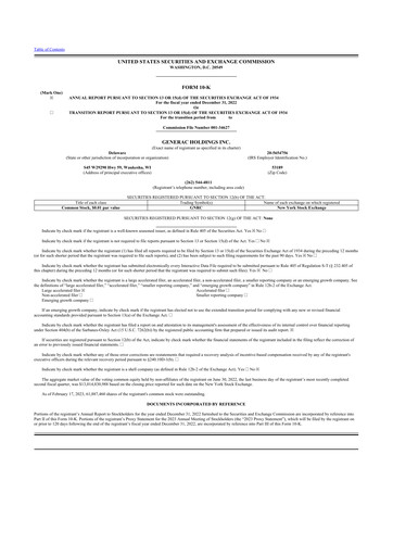 Thumbnail Generac 10-K Annual Report 2022