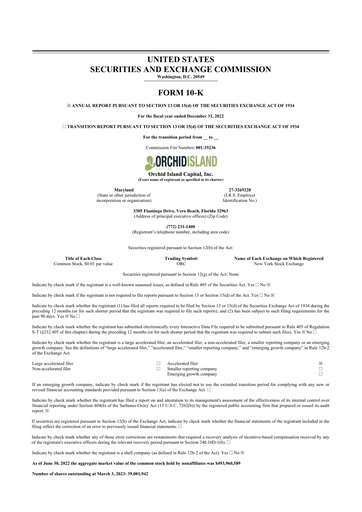 Thumbnail Orchid Island Capital
 10-K Annual Report 2022