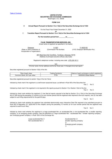 Thumbnail PAMT Corp 10-K Annual Report 2022