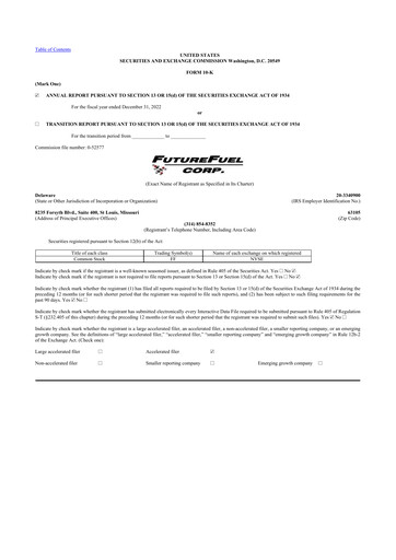 Thumbnail FutureFuel 10-K Annual Report 2022