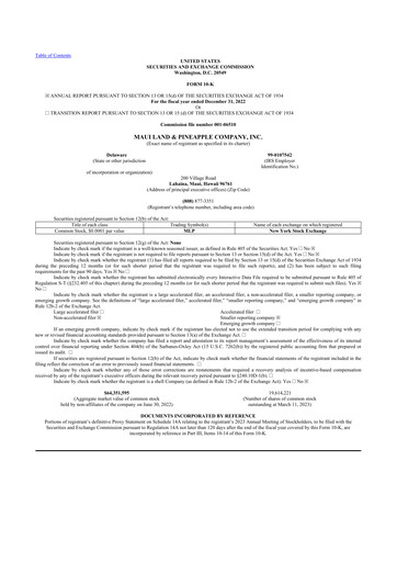 Thumbnail Maui Land & Pineapple Company 10-K Annual Report 2022