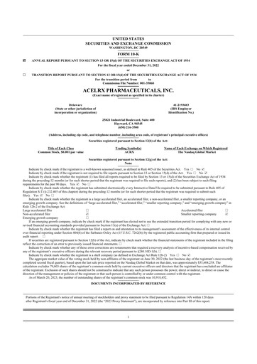 Vorschaubild Talphera 10-K Jahresbericht 2022