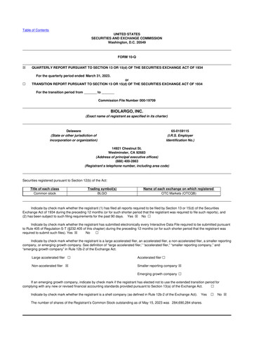 Thumbnail BioLargo 10-Q Quarterly Report FY 