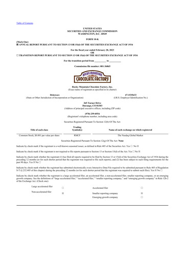 Thumbnail Rocky Mountain Chocolate Factory 10-K Annual Report 2023