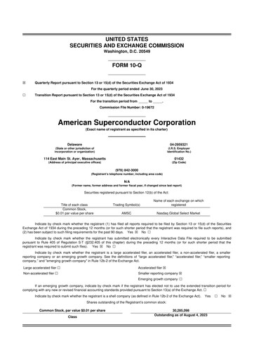 Thumbnail American Superconductor Corporation 10-Q Quarterly Report FY2023 