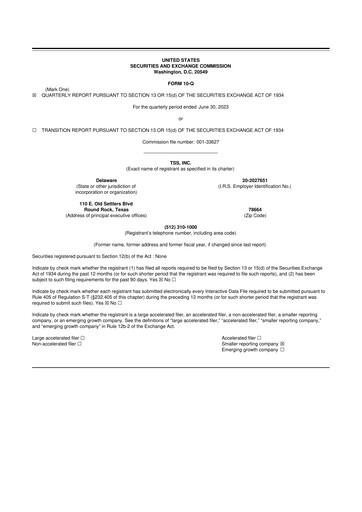 Thumbnail TSS, Inc. 10-Q Quarterly Report FY2023 