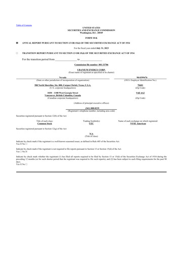 Thumbnail Uranium Energy
 10-K Annual Report 2023