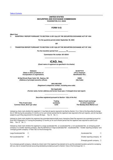Thumbnail iCAD 10-Q Quarterly Report FY2023 