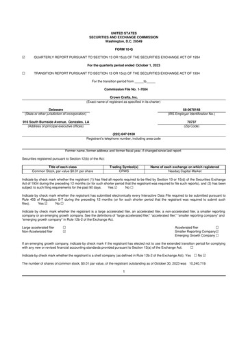 Thumbnail Crown Crafts 10-Q Quarterly Report FY2024 
