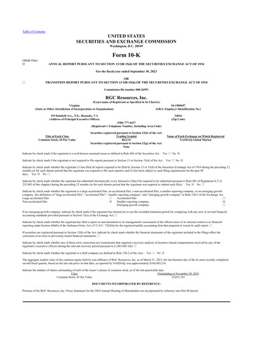 Thumbnail RGC Resources 10-K Annual Report 2023