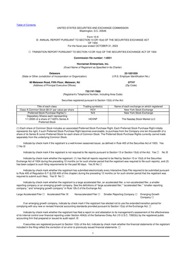 Thumbnail Hovnanian Enterprises
 10-K Annual Report 