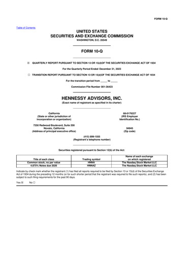 Thumbnail Hennessy Advisors 10-Q Quarterly Report FY2024 