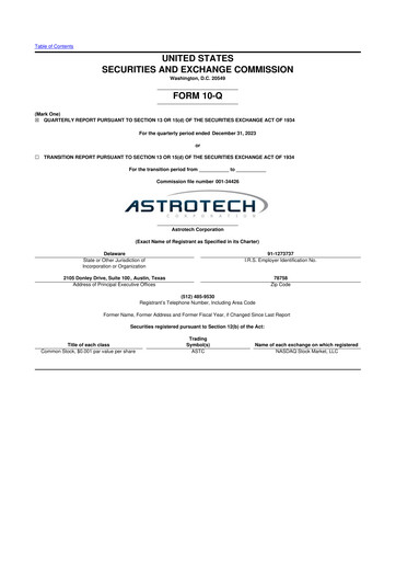 Thumbnail Astrotech 10-Q Quarterly Report FY2024 
