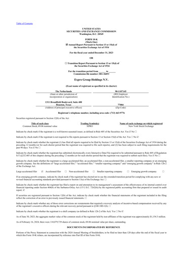 Thumbnail Expro Group 10-K Annual Report 2023
