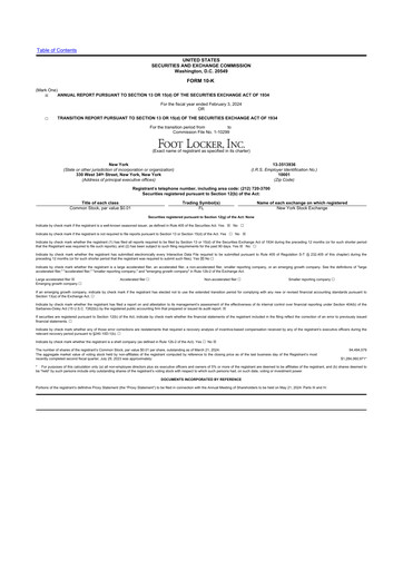 Thumbnail Foot Locker
 10-K Annual Report 2023