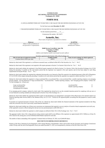 Thumbnail Aemetis 10-K Annual Report 2023