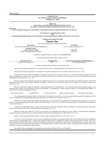 Thumbnail Tucows 10-K Annual Report 2023