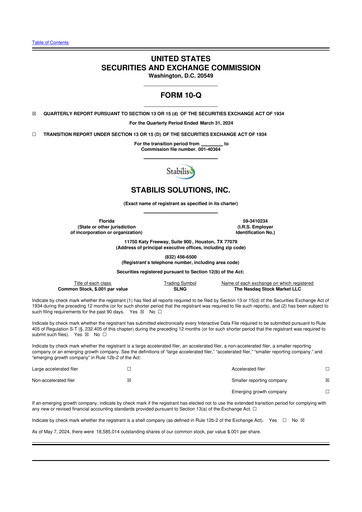 Thumbnail Stabilis Solutions 10-Q Quarterly Report FY2024 