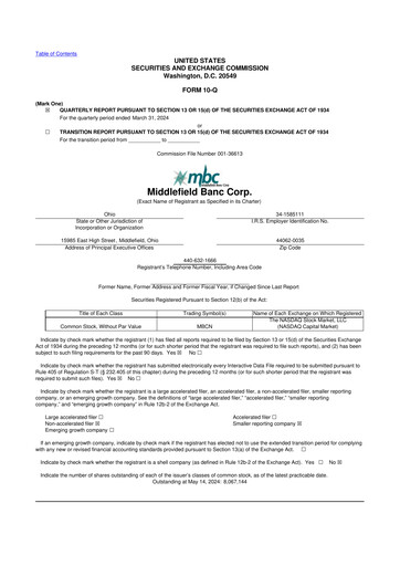 Thumbnail Middlefield Banc
 10-Q Quarterly Report FY2024 