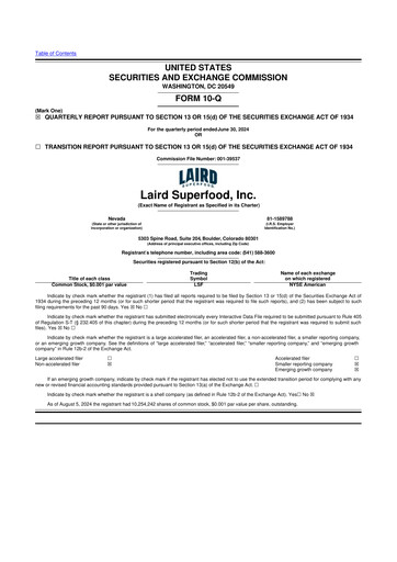 Thumbnail Laird Superfood 10-Q Quarterly Report FY2024 