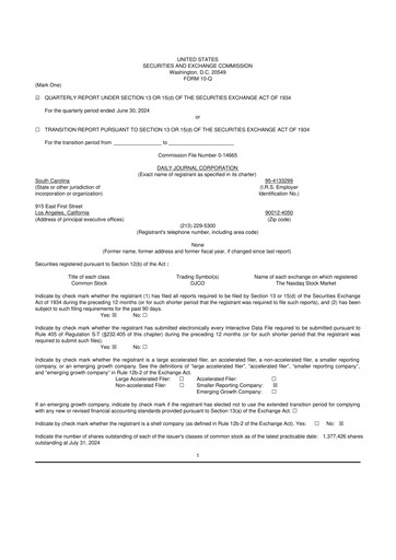 Thumbnail Daily Journal 10-Q Quarterly Report FY2024 