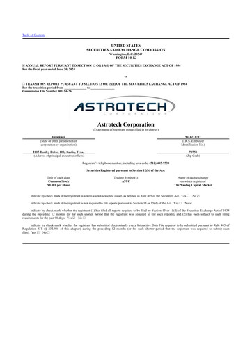 Thumbnail Astrotech 10-K Annual Report 2024