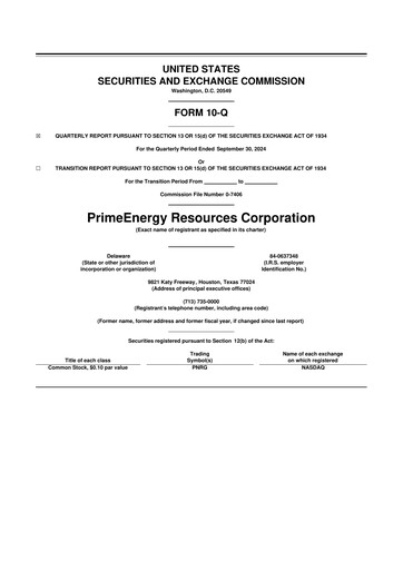 Thumbnail PrimeEnergy Resources 10-Q Quarterly Report FY2024 