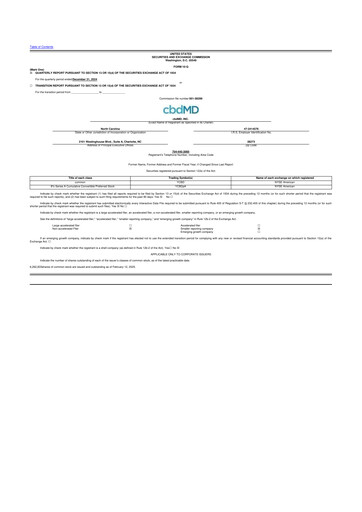 Miniature cbdMD 10-Q Rapport trimestriel 2025 