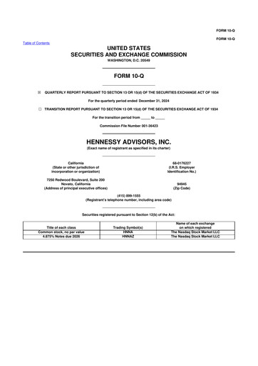 Thumbnail Hennessy Advisors 10-Q Quarterly Report FY2024 