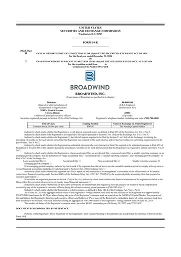 Thumbnail Broadwind 10-K Annual Report 2024