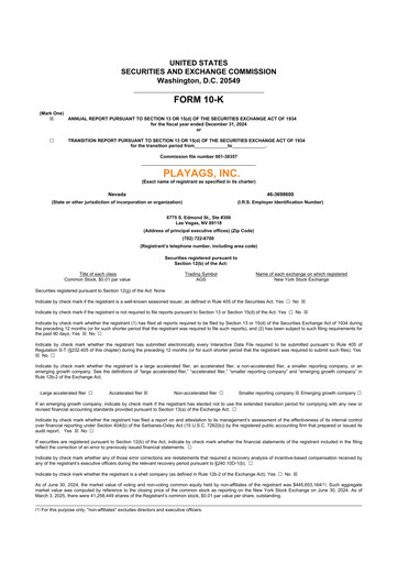 Thumbnail PlayAGS
 10-K Annual Report 2024