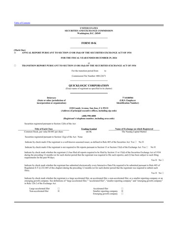 Thumbnail Quicklogic 10-K Annual Report 2024