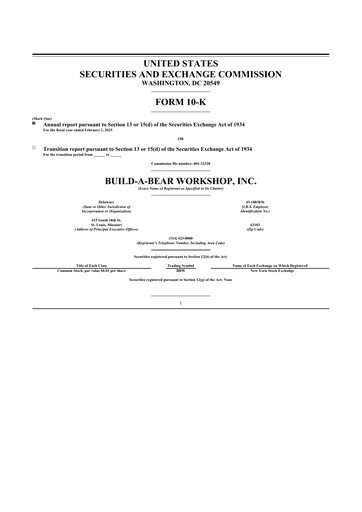 Thumbnail Build-A-Bear Workshop 10-K Annual Report 2024