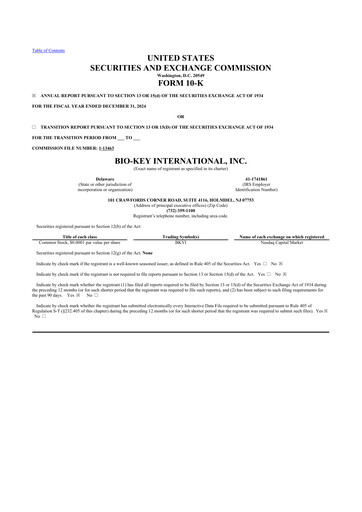 Thumbnail BIO-key International
 10-K Annual Report 2024