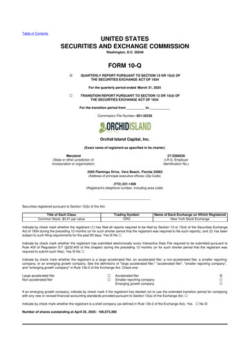 Thumbnail Orchid Island Capital
 10-Q Quarterly Report FY2025 