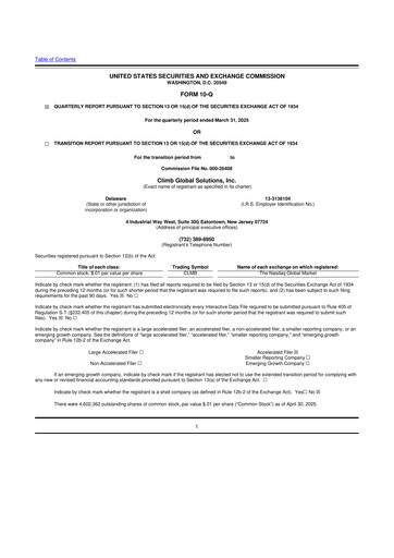 Miniature Climb Global Solutions 10-Q Rapport trimestriel 2025 