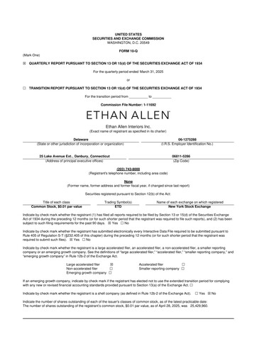 Thumbnail Ethan Allen
 10-Q Quarterly Report FY2025 