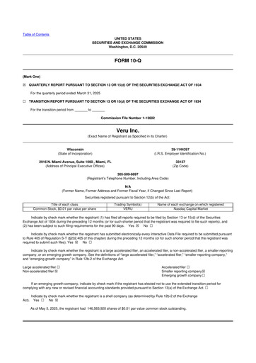 Thumbnail Veru 10-Q Quarterly Report FY2025 