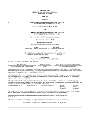 Thumbnail RCM Technologies 10-Q Quarterly Report FY2025 