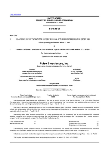 Thumbnail Pulse Biosciences
 10-Q Quarterly Report FY2025 